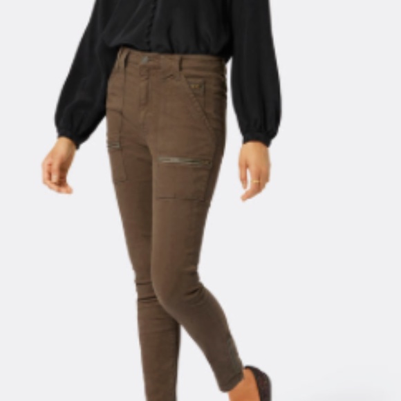 JOIE PARK SKINNY JEAN/ Utility Pant - Fatigue Green - Picture 1 of 15